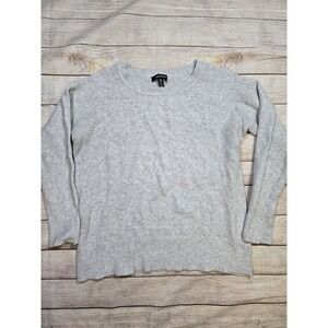 ELLEN TRACY WOMEN'S SUPER SOFT SWEATER SIZE MEDIUM STONE GRAY HEATHER‎